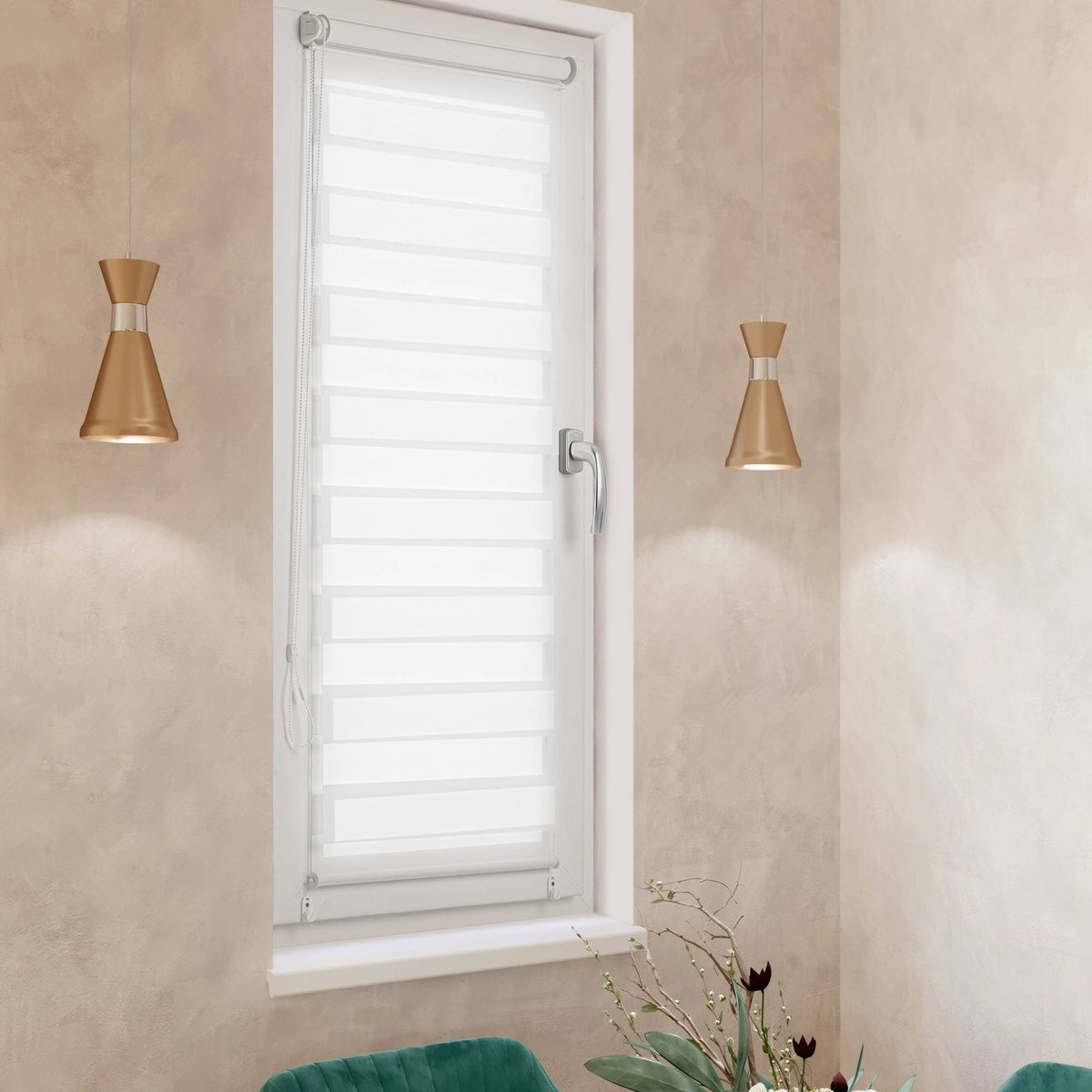 Zebra Roller Blind White - 40cm*160cm