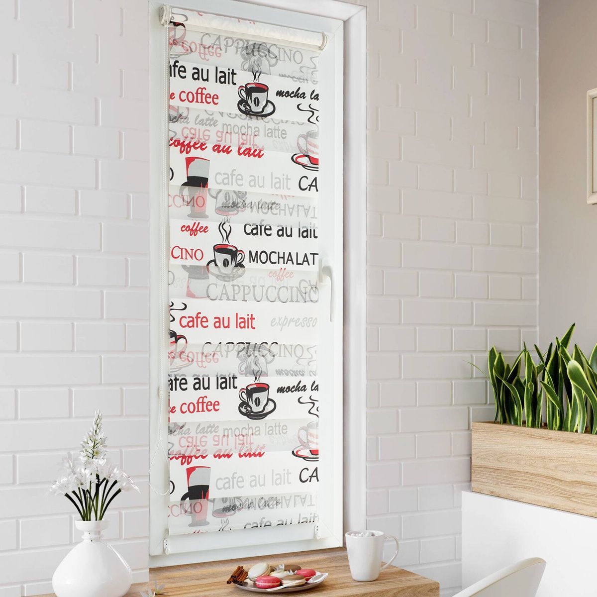 Zebra Roller Blind Coffee - 40cm*160cm