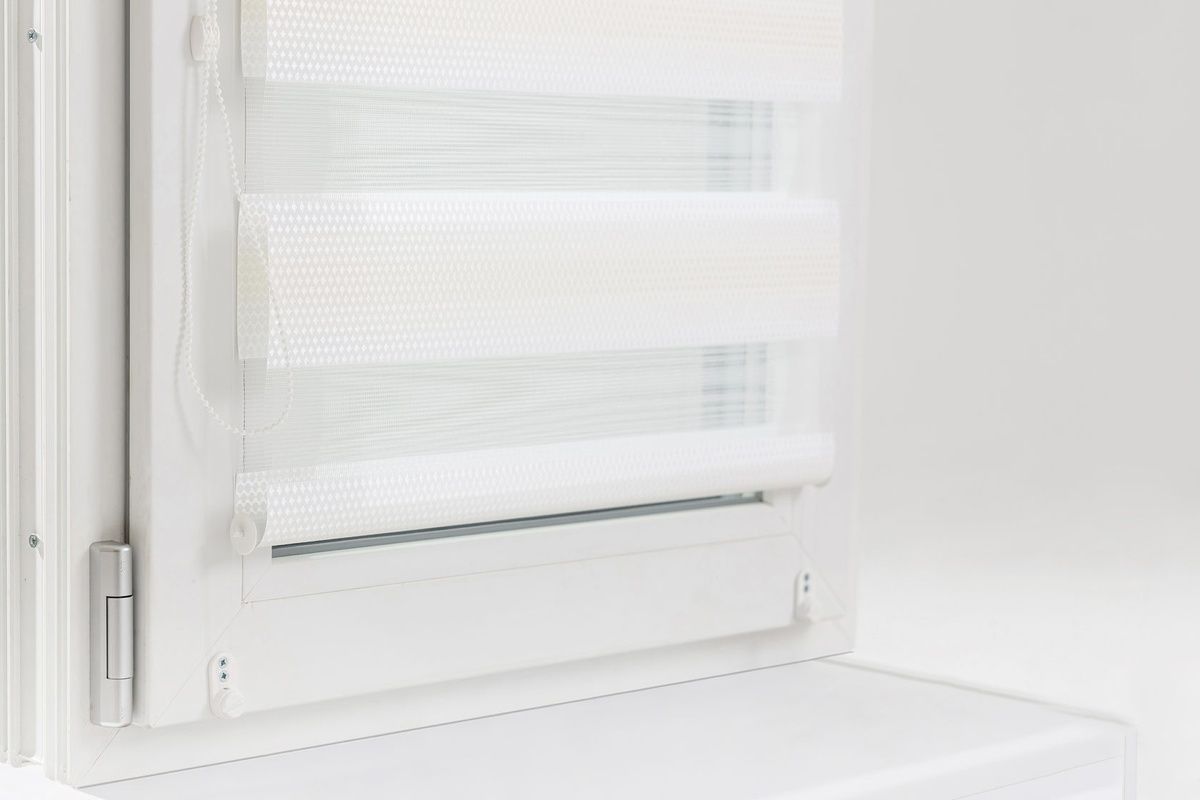 Zebra Roller Blind Mosaic White - 40cm*160cm